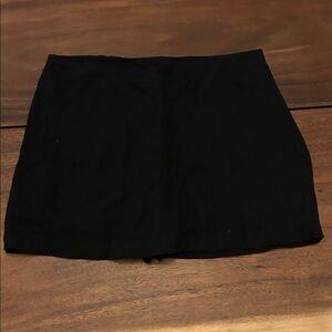 Abercrombie & Fitch Black linen blend skort